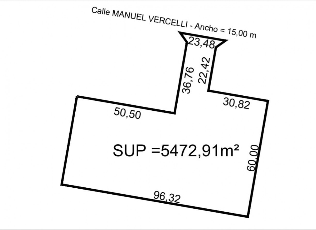 Fraccion 5.500m2 a metros de Av Zanni 