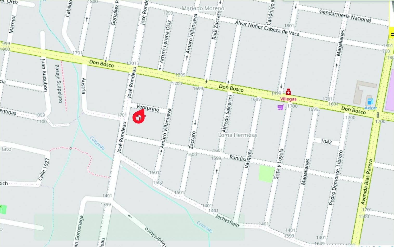 Zona Don Bosco y Rondeau 