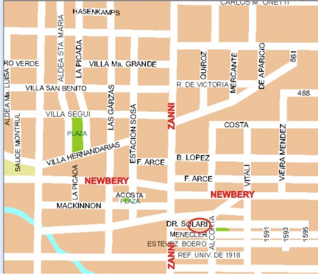 Zona Av Zanni y Newbery 