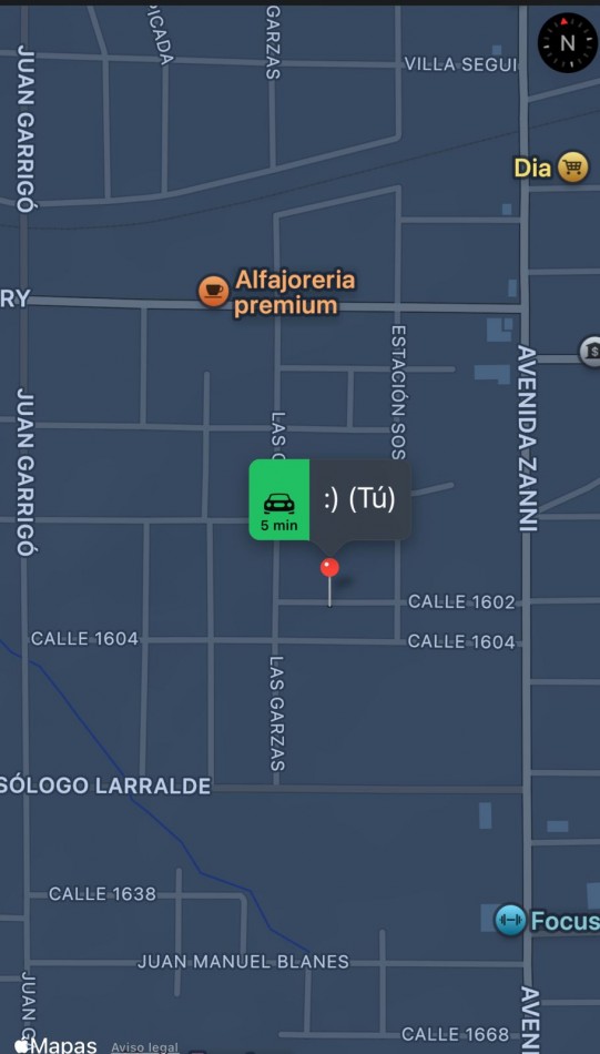 terreno a mts de av zanni 