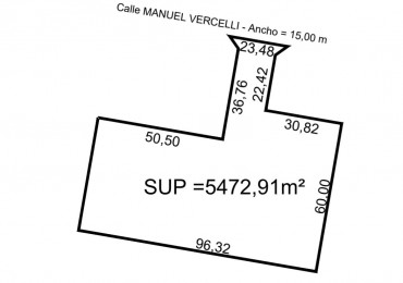 Fraccion 5.500m2 a metros de Av Zanni 